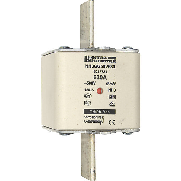 Mersen NH-Sicherungseinsatz SF Gr.3 gG 630A/500V KM NH3GG50V630